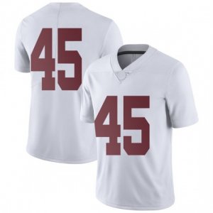 NCAA Youth Alabama Crimson Tide #45 Thomas Fletcher Stitched College Nike Authentic No Name White Football Jersey DV17T76YM